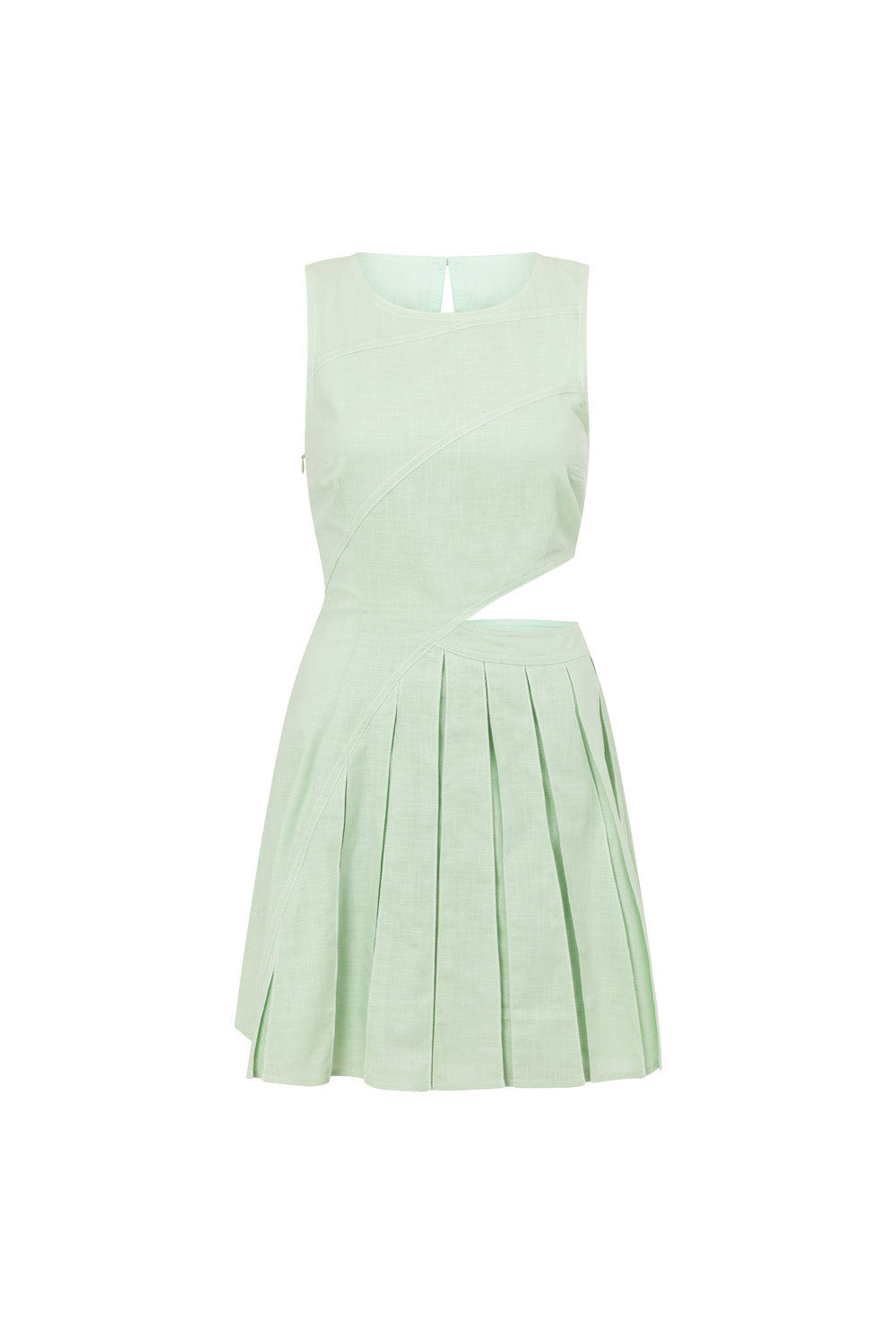 Aima Cutout Mini Dress - Green