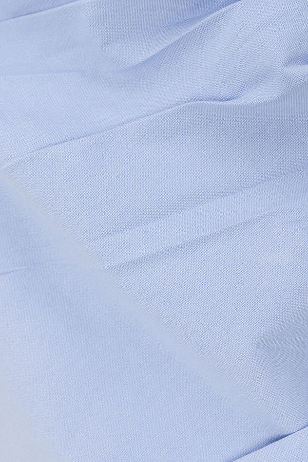 Blue Ruched Button Mini Alchemy Dress