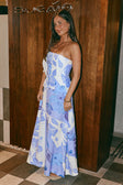 SAMPLE-Mirae Dress - Azure Bloom