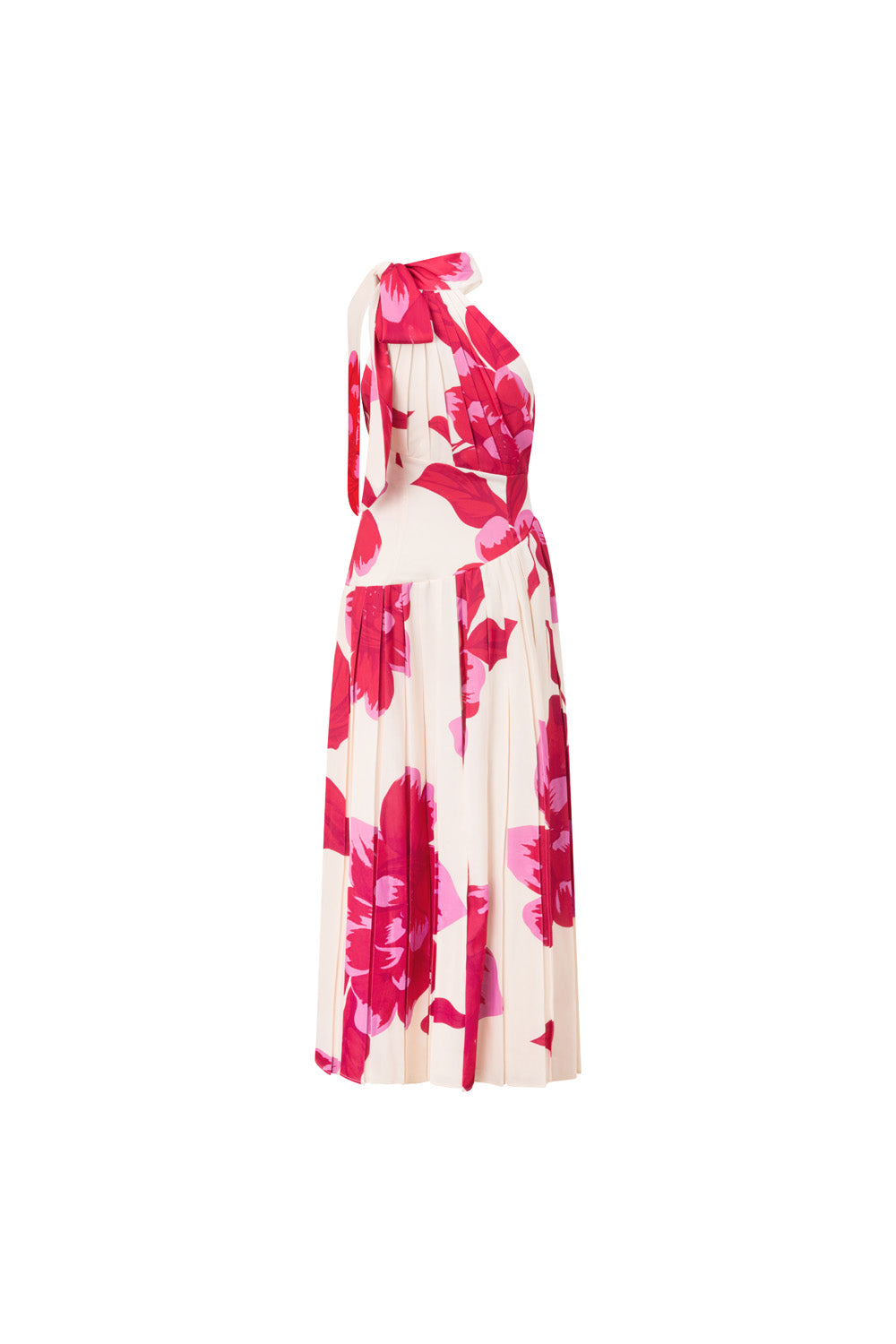 Pink Sole Rosa Print Halter Maxi Daje Dress