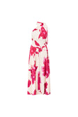 Pink Sole Rosa Print Halter Maxi Daje Dress