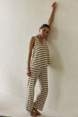 Lana Pants - Brown Stripe
