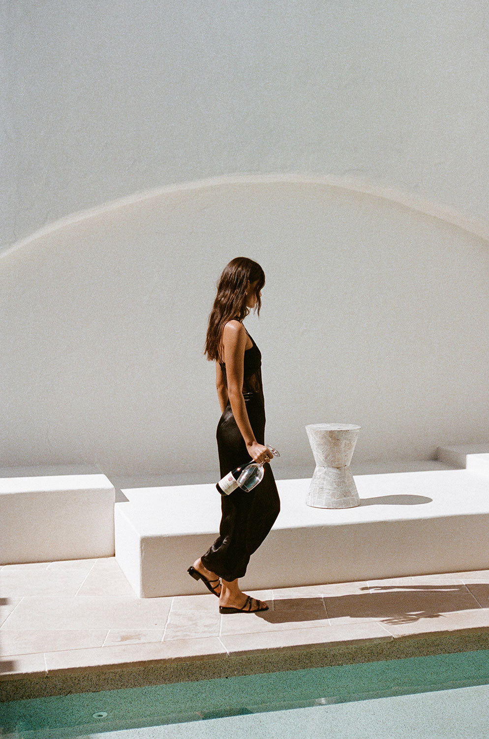 SAMPLE-Teyah Midi Dress - Black