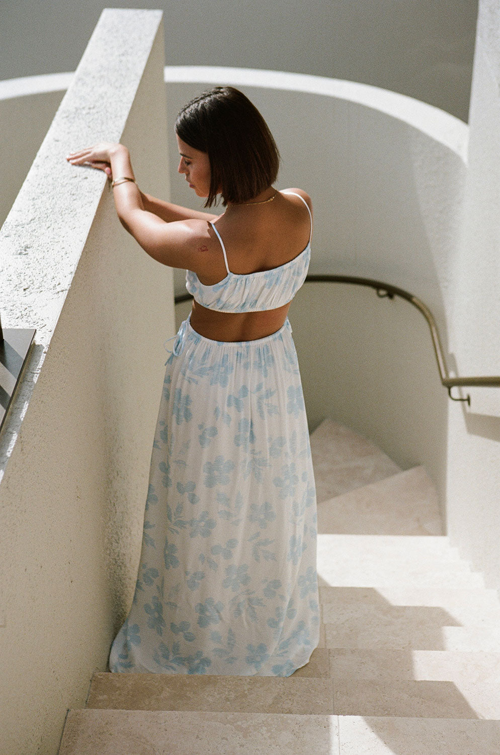 SAMPLE-Elexa Maxi Dress - Honey Floral