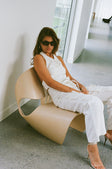 White High Waist Cargo Pocket Tie Jaicee Pants