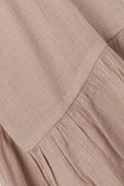 Huxley Panelled Button Up Collared Long Sleeve Top - Brown