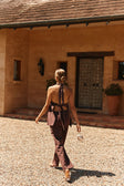 Chocolate Brown Elastic Drawstring Elara Pants