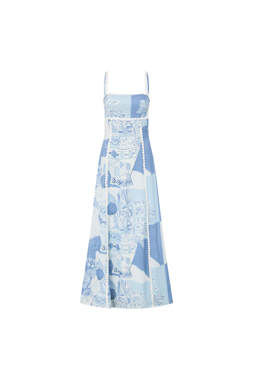 SAMPLE-Terazza Dress - Vaso Blu