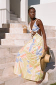 Eliska Cutout Maxi Dress  - Elia Purple Yellow Orange