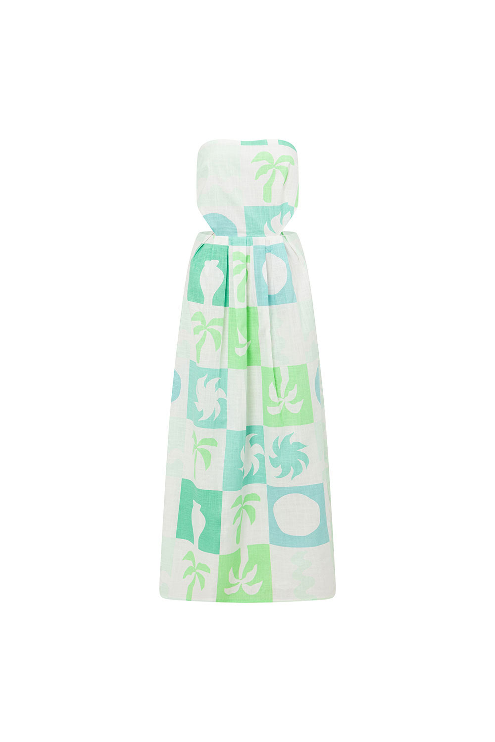 Strapless Talullah Midi Dress - Green