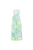 SAMPLE-Talullah Midi Dress - Palm Tile Breeze