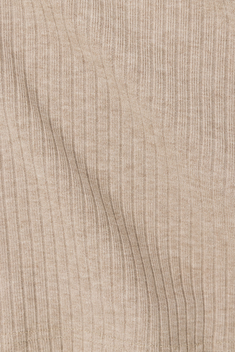 Tan Ribbed Long Sleeve Button Mini Alexia Dress