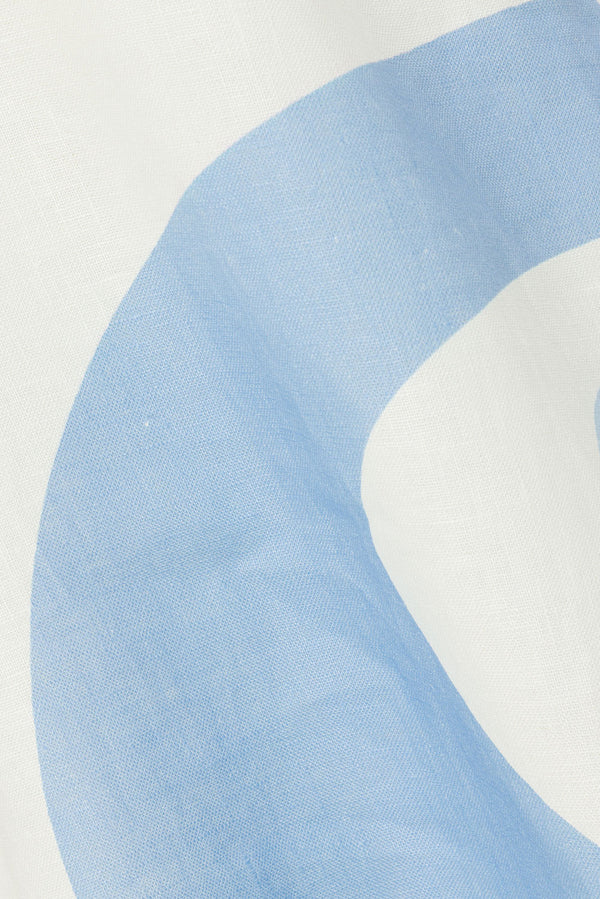 Blue Il Lido Print Drawstring Pocket Isabella Pants