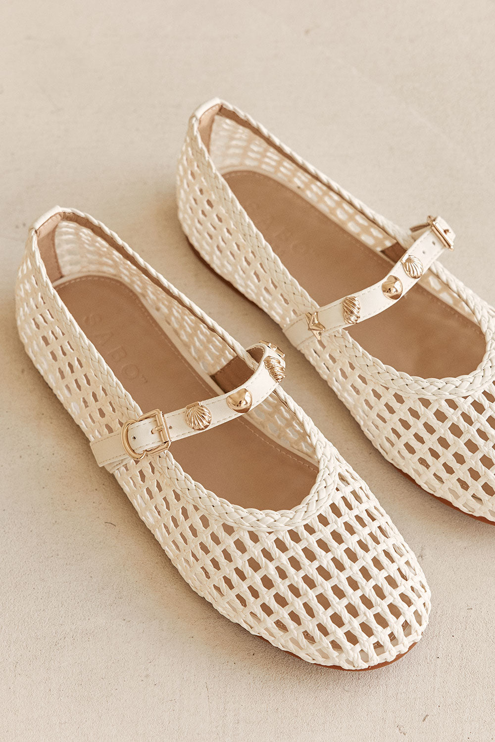Solstice Ballet Flats - White
