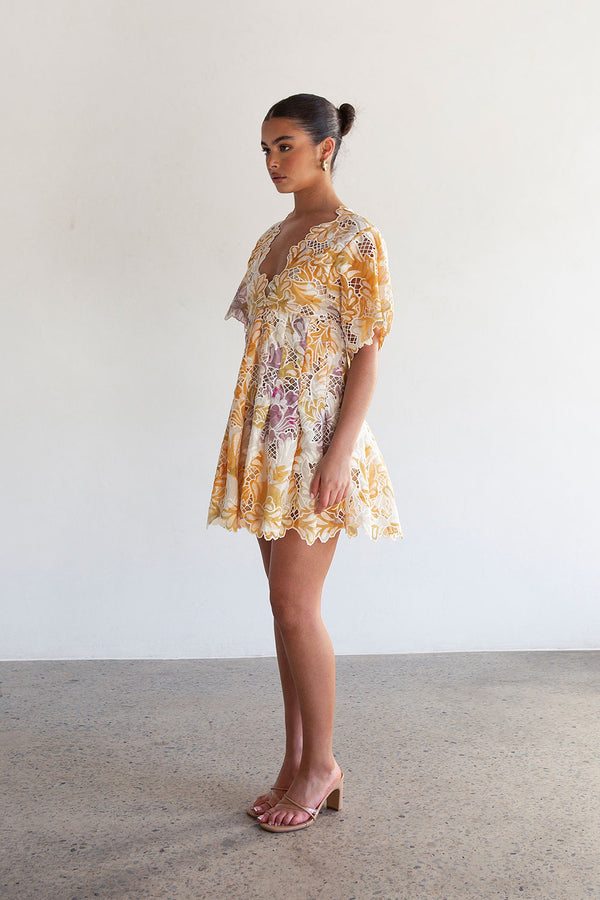 Gramercy Mini Dress - Floreale Mellow