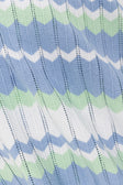 White Blue and Green Stripe Knit Halter Maxi Bexley Dress