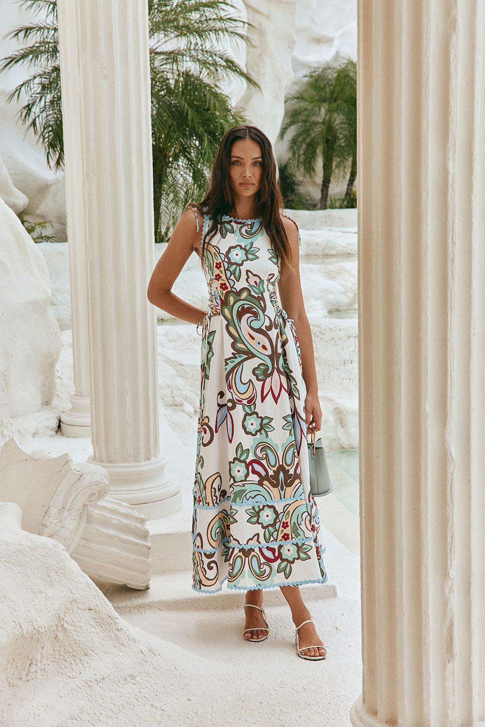 Blue Floral Paradesios Print