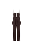 SAMPLE-Ashton Jumpsuit - Chocolate