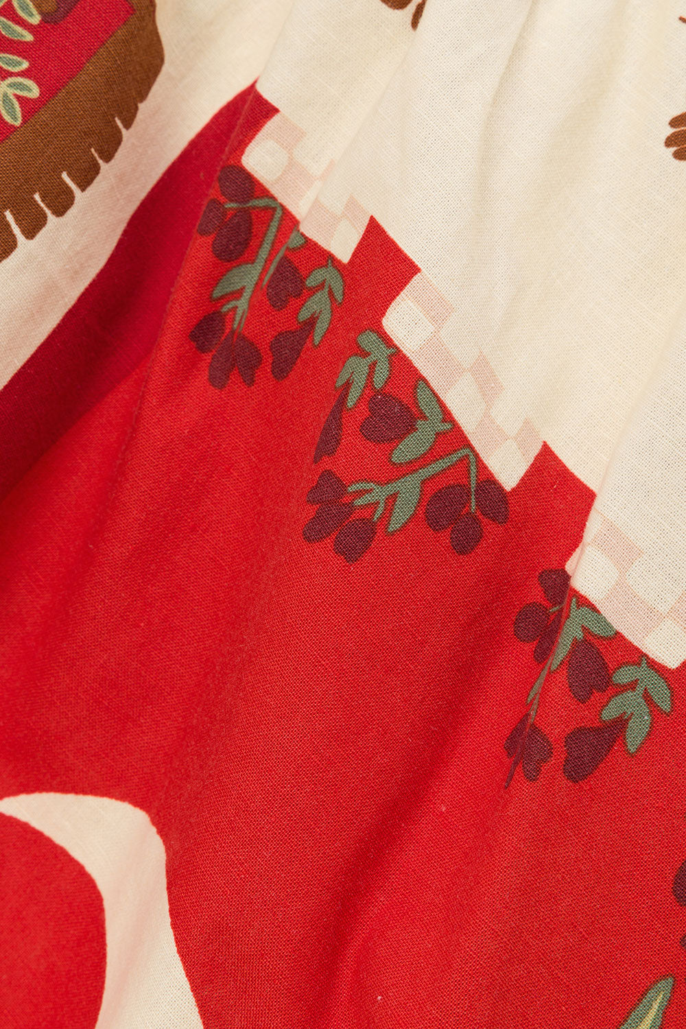 Red Palma Vista Ruched Mini Esperenza Dress