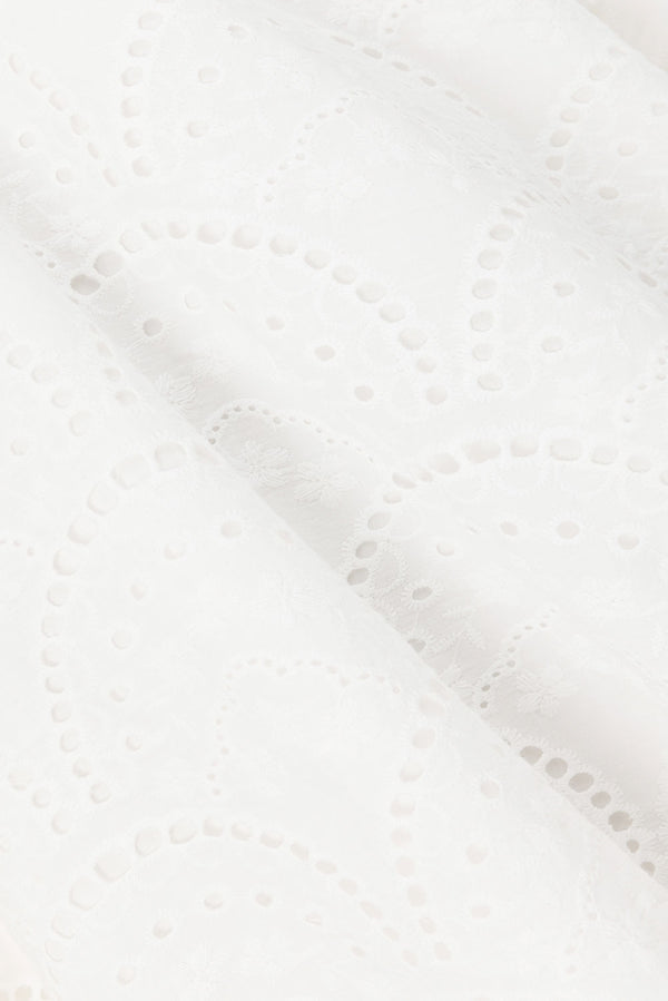 Bridal White Embroidered Strapless Maxi Zina Dress