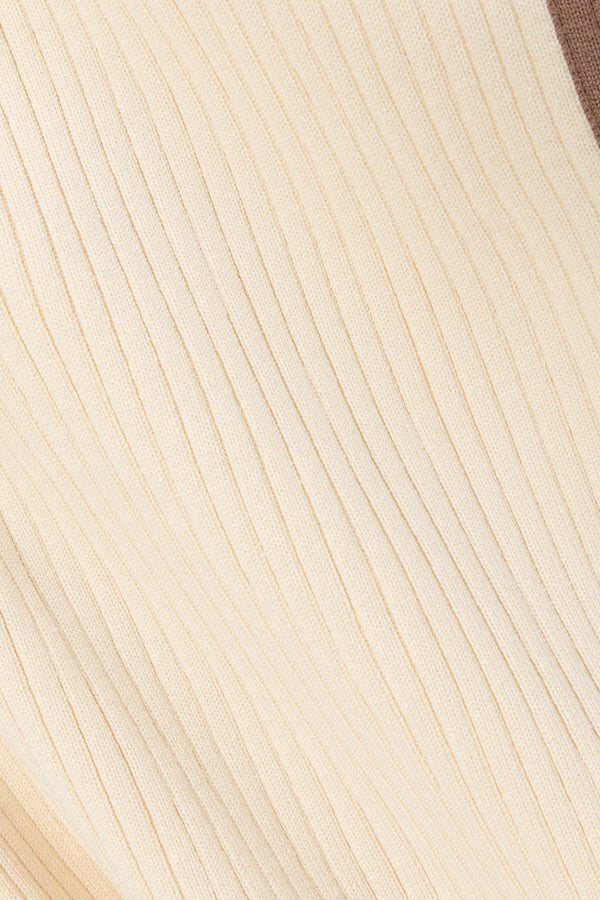 Off White Ribbed Drawstring Cinna Pants