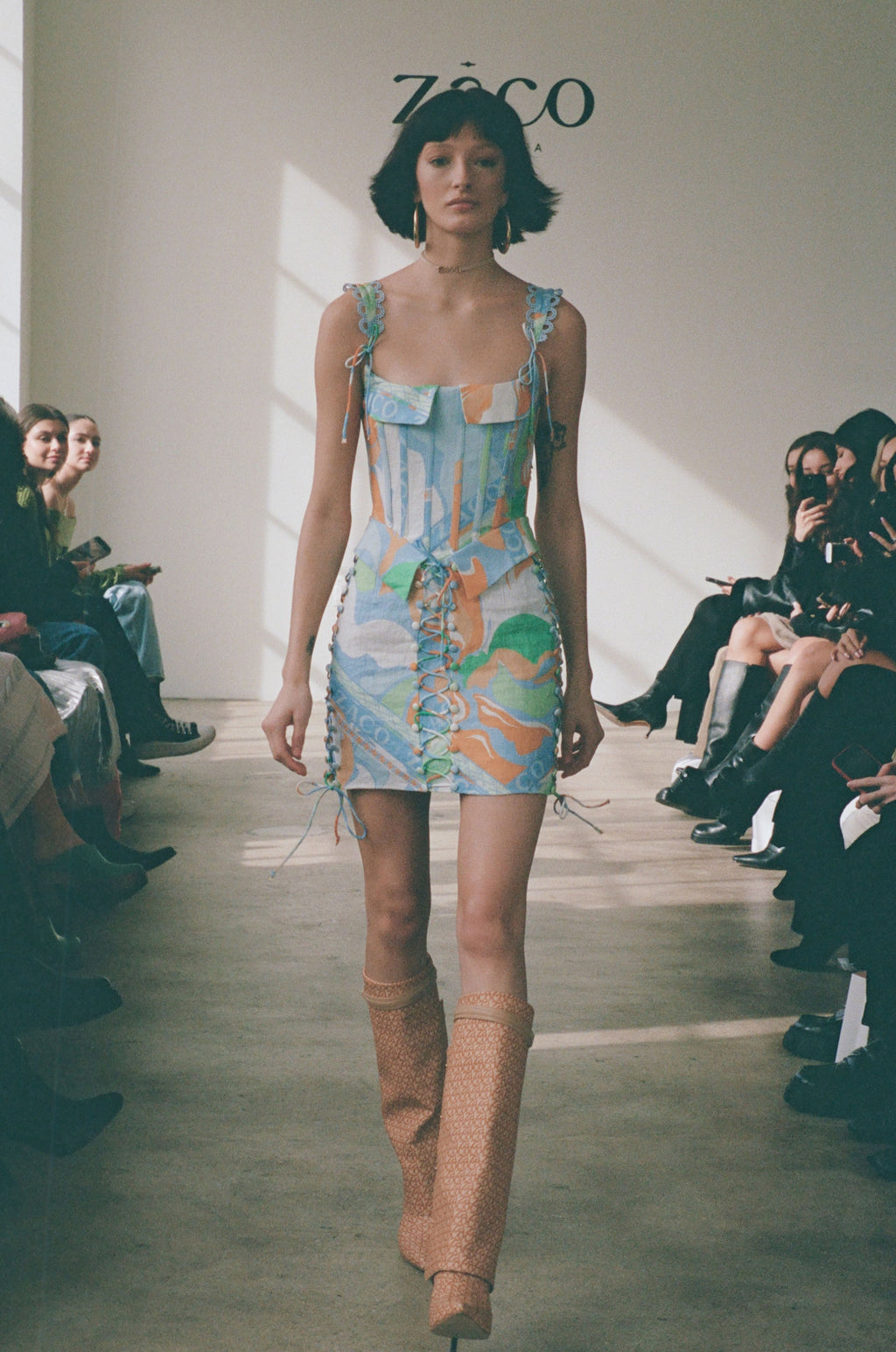 SAMPLE-Tyra Lace Up Dress - Calista Aliza