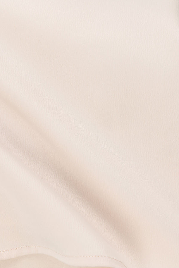 Beige Silky Asymmetric Scarf Koda Top