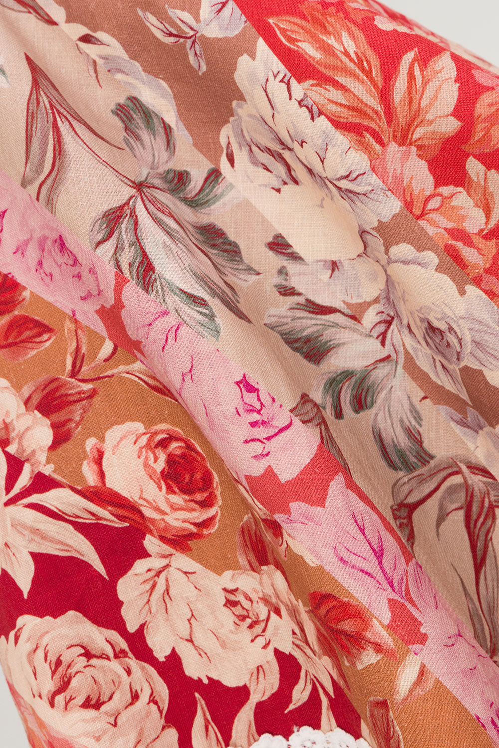 Red Floral Solafleur Print Button Up La Dolce Vita Shirt