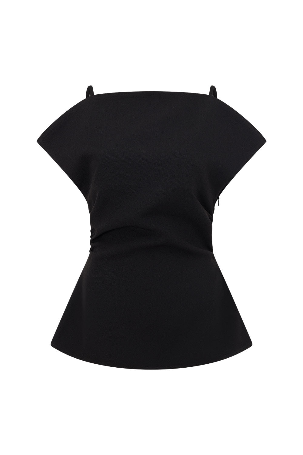 Black Suiting Panel Naomi Top