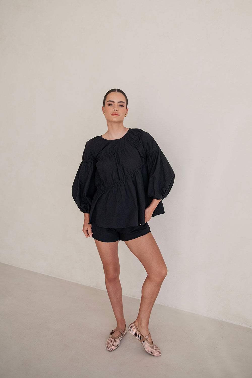 SAMPLE-Akel Shorts - Black