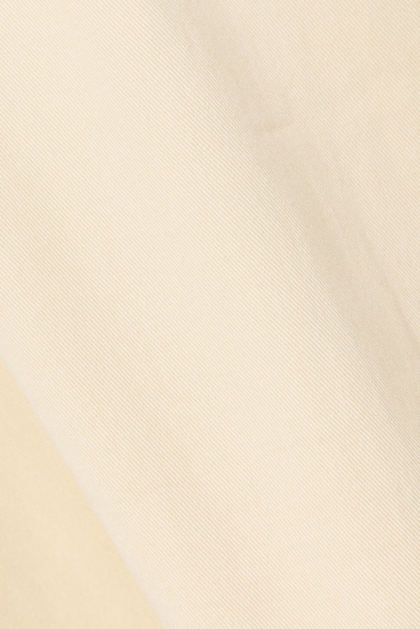 Cream Button Up Pleated Mari Top