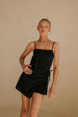 Black Strappy Backless Mini Sweeney Dress