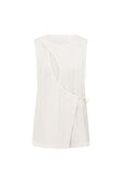 Cream Textured Cut Out Jojo Top