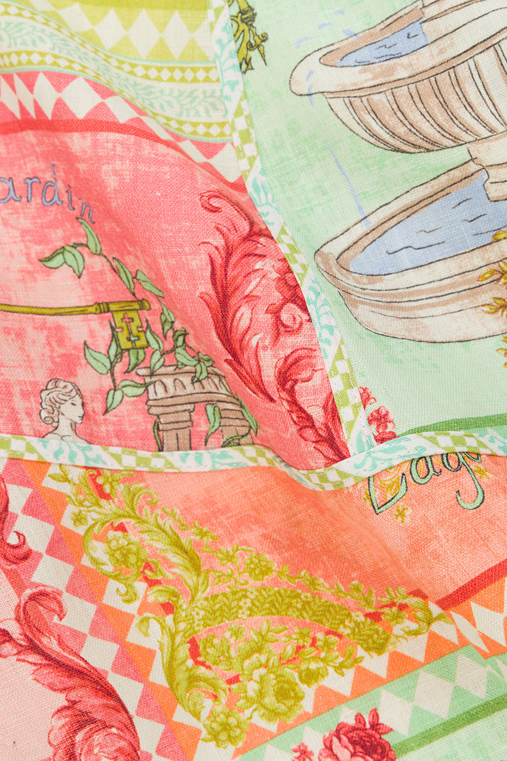 El Jardin Print Halter Mini Natalya Dress