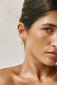 Yellow Chain Kartika Huggie Earrings