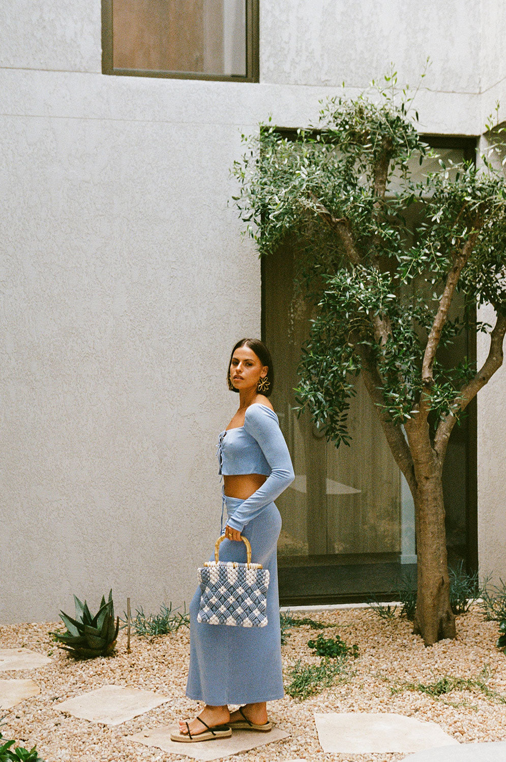 SAMPLE-Marcelle Skirt - Periwinkle