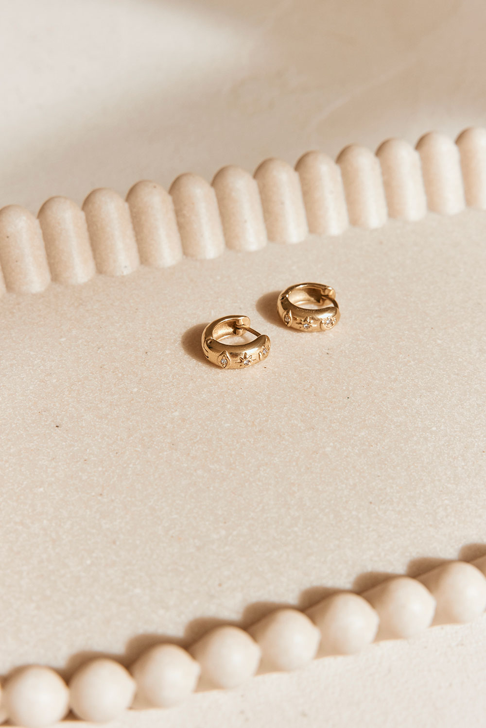 Aster Hoop Earrings - Gold