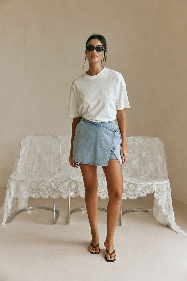SAMPLE-Rocio Skort - Denim