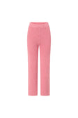 Rose Pink Knit High Waist Ellea Pants