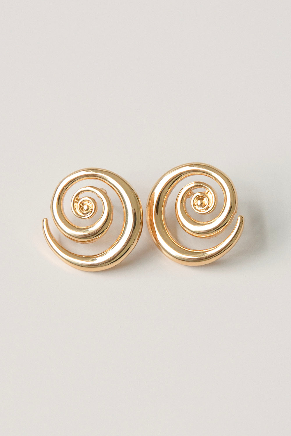 Scarlet Swirl Earrings Gold