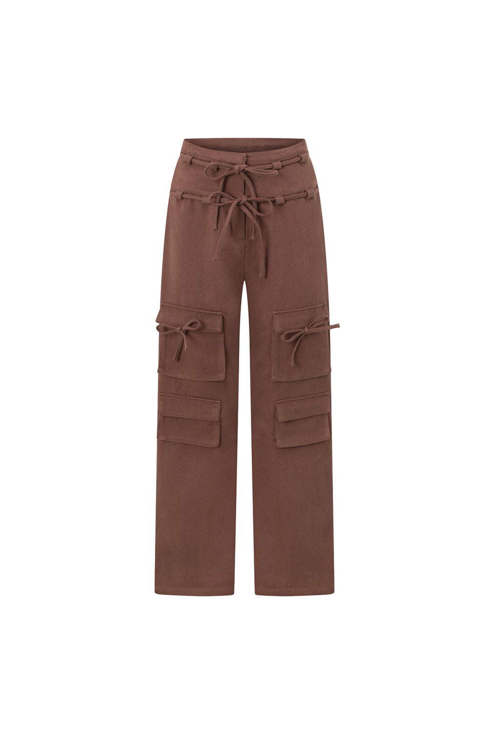 Chocolate Brown Pocket Cargo Jaicee Pants