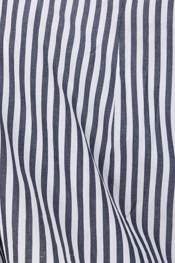 Black and White Stripe Tie Dalia Top