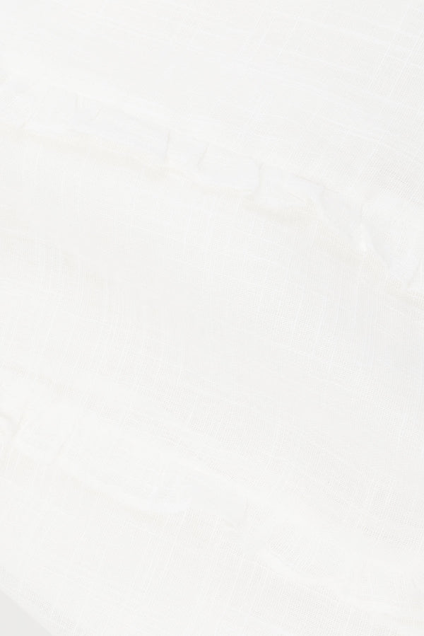 Kharli Halterneck Frill Mini Backless Wrap Dress - White