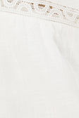 White Cotton One Shoulder Stella Top
