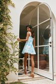 White Sol Floral Print Flounce Mini Maliyah Dress