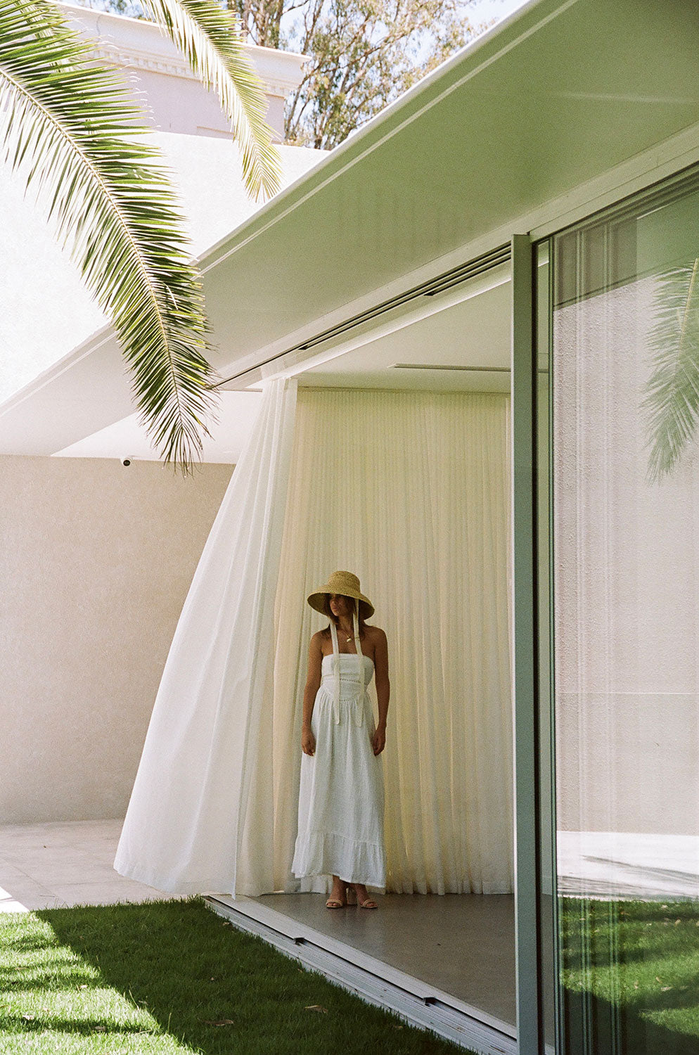 Kenna Strapless Maxi Dress - White