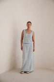 Erin Knit Top - Blue White Green