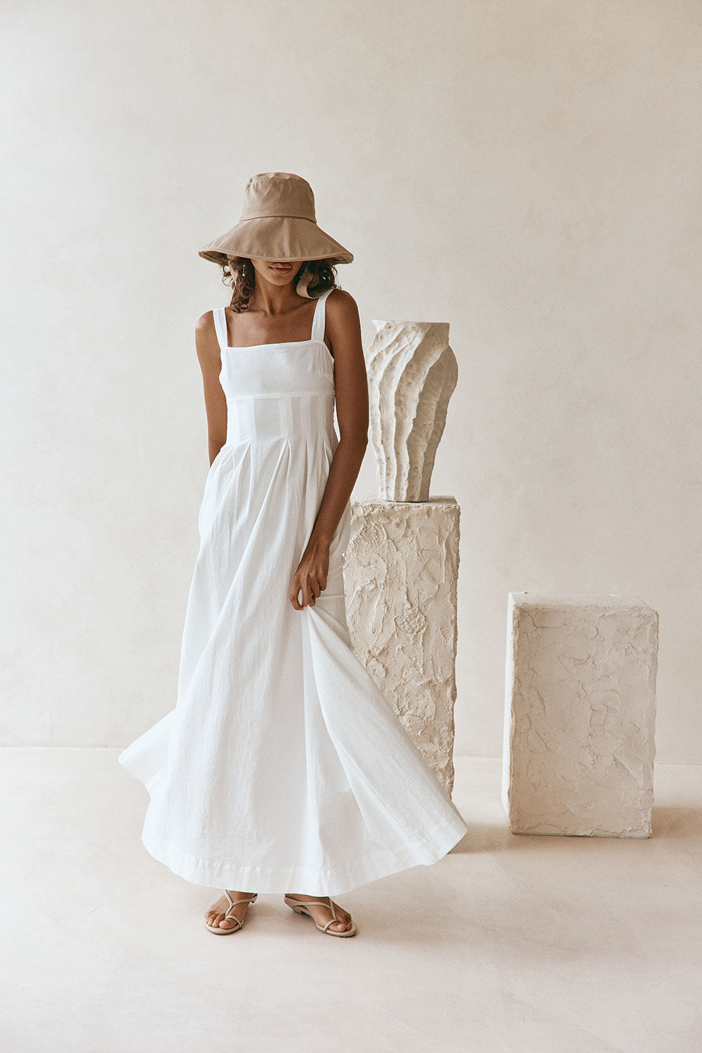 SAMPLE-Flore Dress - White