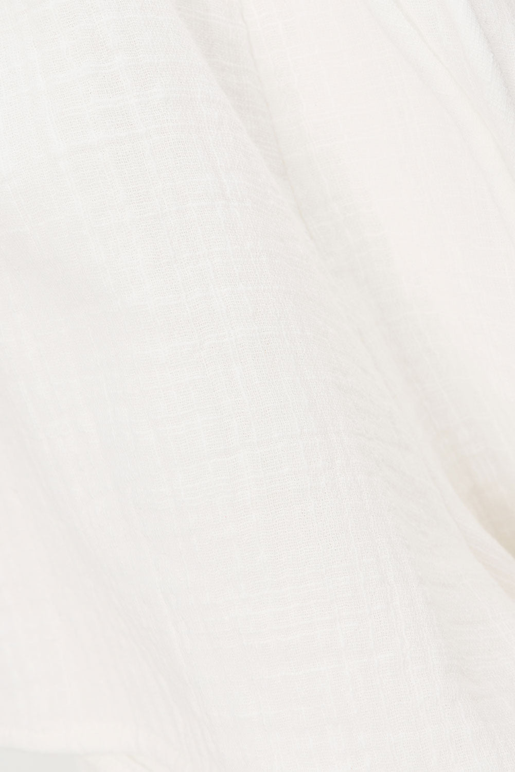 White Cotton Elastic High Waist Inara Shorts