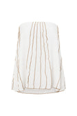 White Strapless Frill Emilia Top